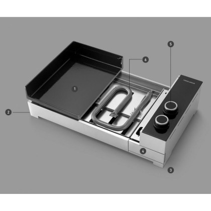 Forge Adour Gas cast iron plancha Premium 60